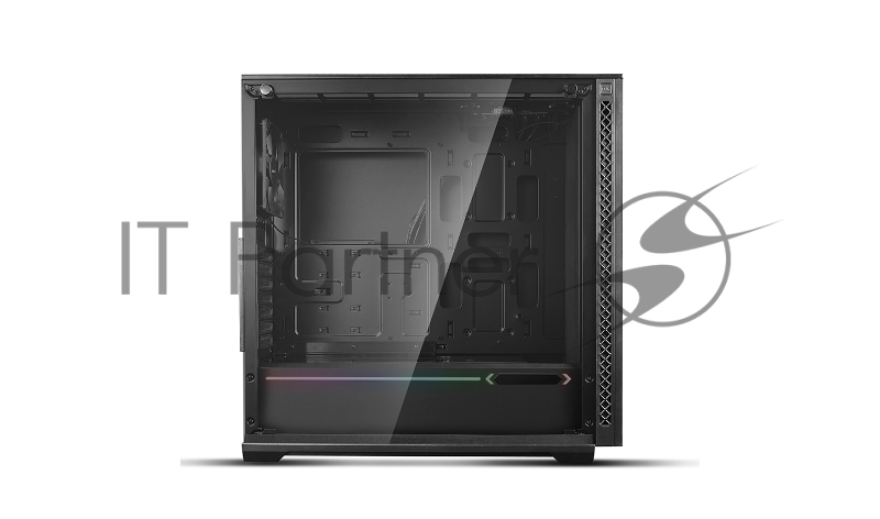 Корпус DeepCool Matrexx 70 ADD-RGB 3F DP-ATX-MATREXX70-BKG0P-3F, Mid Tower, блок питания отсутствует, ATX/micro-ATX/eATX/mini-ITX, 4 вентилятора, 1xUSB 2.0, 2xUSB 3.0, цвет черный