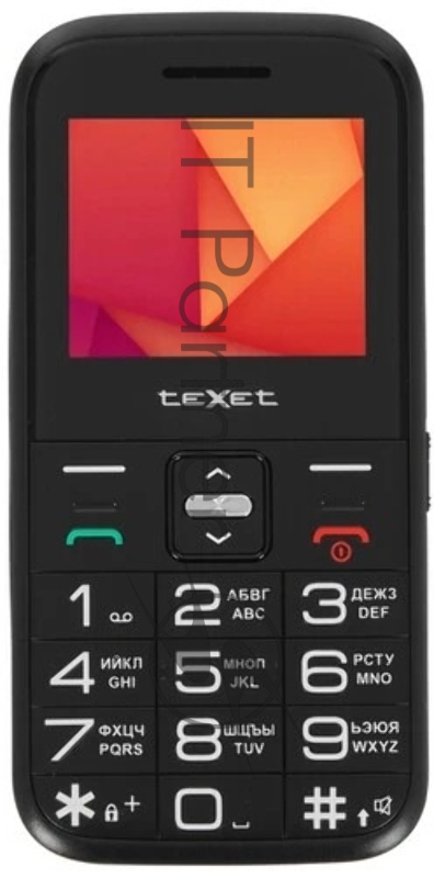 Мобильный телефон teXet TM-B418 черный