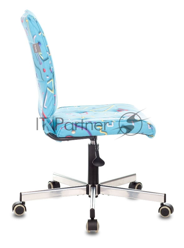 Кресло Бюрократ CH-330M голубой Sticks 06 крестовина металл хром