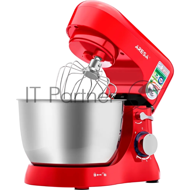 Миксер планетарный ARESA AR-1910 1000 Вт. красный