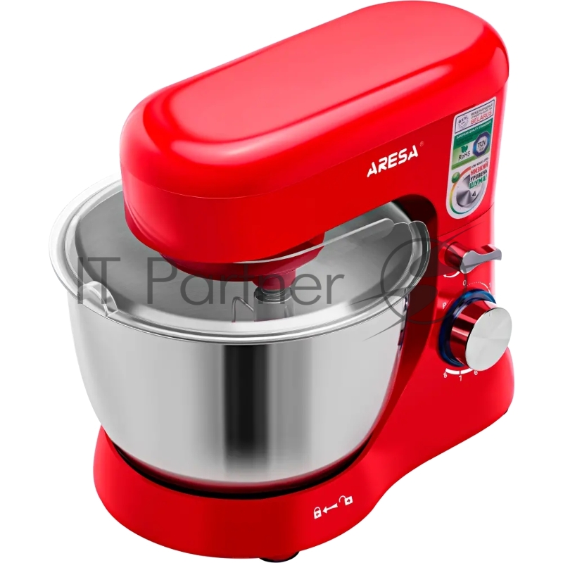 Миксер планетарный ARESA AR-1910 1000 Вт. красный