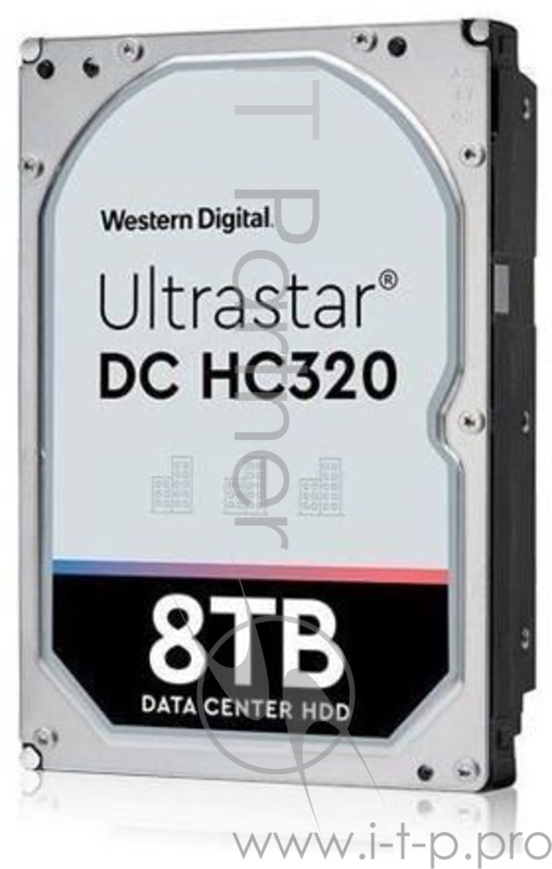 Жесткий диск WD SATA-III 8Tb 0B36404 HUS728T8TALE6L4 Ultrastar DC HC320 (7200rpm) 256Mb 3.5