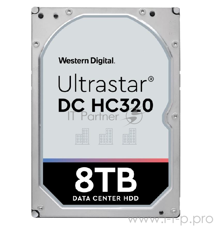 Жесткий диск WD SATA-III 8Tb 0B36404 HUS728T8TALE6L4 Ultrastar DC HC320 (7200rpm) 256Mb 3.5