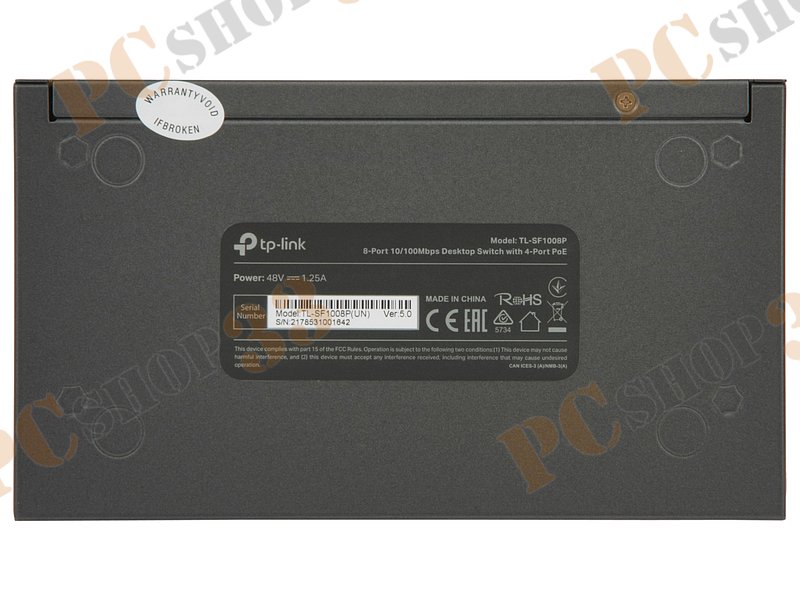 Коммутатор TP-Link TL-SF1008P ver.5.0 8 портов 100Мбит/сек.