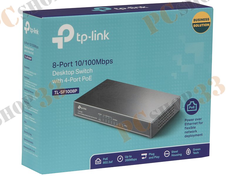 Коммутатор TP-Link TL-SF1008P ver.5.0 8 портов 100Мбит/сек.