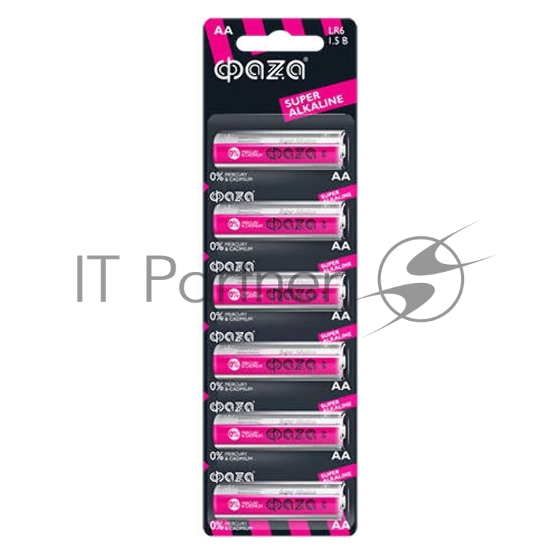 Элемент питания алкалиновый LR 6 Super Alkaline BL-6 (уп.6шт) ФАZА 4895205002043