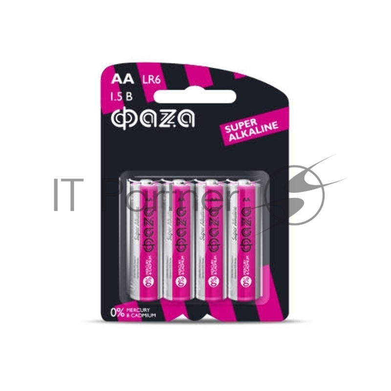 Элемент питания алкалиновый LR 6 Super Alkaline BL-4 (уп.4шт) ФАZА 4895205000285