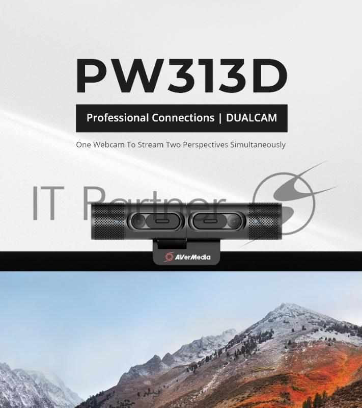 Камера Web Avermedia PW 313D черный 5Mpix USB2.0 с микрофоном