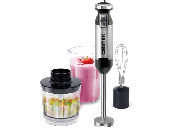 Блендер погружной Centek CT-1337 черный/сталь