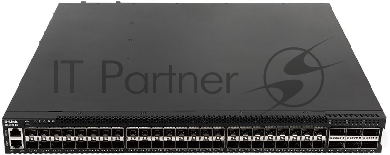 DXS-3610-54S/A1ASI Управляемый L3 стекируемый коммутатор с 48 портами 10GBase-X SFP+, 6 портами 100GBase-X QSFP28, 2 источниками питания AC и 5 венти