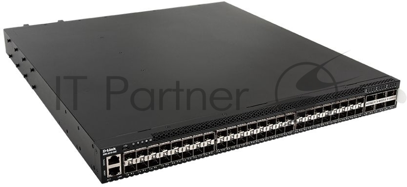DXS-3610-54S/A1ASI Управляемый L3 стекируемый коммутатор с 48 портами 10GBase-X SFP+, 6 портами 100GBase-X QSFP28, 2 источниками питания AC и 5 венти