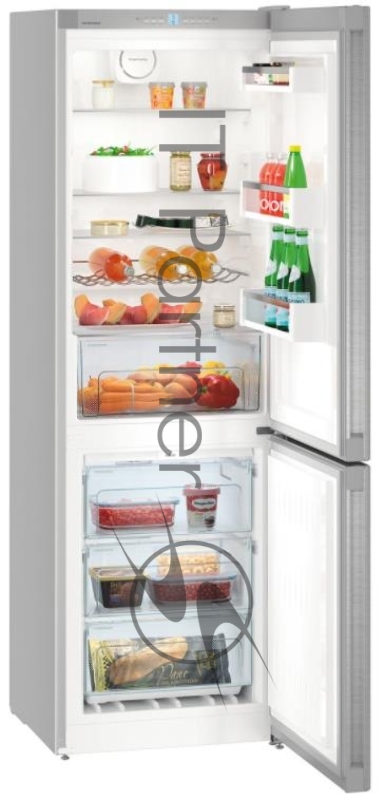 Холодильник Liebherr CNef 4313-23 001 / 185x60x62,5, объем камер 269+87, No Frost, морозильная камера нижняя, нержавеющая сталь