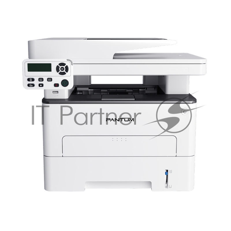 МФУ Pantum M7108DN, P/C/S, Mono laser, A4, 33 ppm, 1200x1200 dpi, 256 MB RAM, PCL/PS, Duplex, ADF50, paper tray 250 pages, USB, LAN, start. cartridge 6000 pages