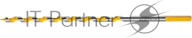 Сверло STAYER PROFI по дереву, спираль Левиса, шестигранный хвостовик, сталь 45Mn, d=8мм, L=235мм 29475-235-08