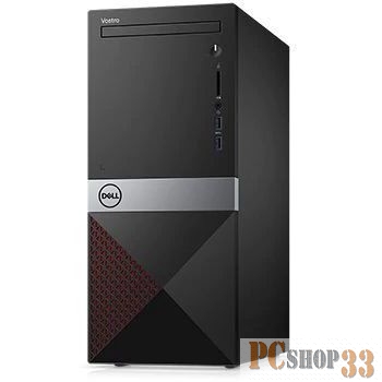 Компьютер Dell Vostro 3670 MT 3670-3155 (Core i5 8400-2.80ГГц, 8ГБ, 1ТБ, UHDG, DVDRW, LAN, WiFi, BT, Linux) + клавиатура + мышь