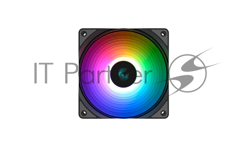 Водяное охлаждение DeepCool Castle 240 RGB V2 для процессора, СВО, Socket 115x/1200, 1356, 1366, 2011, 2011-3, 2066, AM2, AM2+, AM3, AM3+, AM4, FM1, FM2, FM2+, TR4, sTRX4, SP3, 2x120 мм, 500-1800 об/мин, TDP 250 Вт, разноцветная подсветка