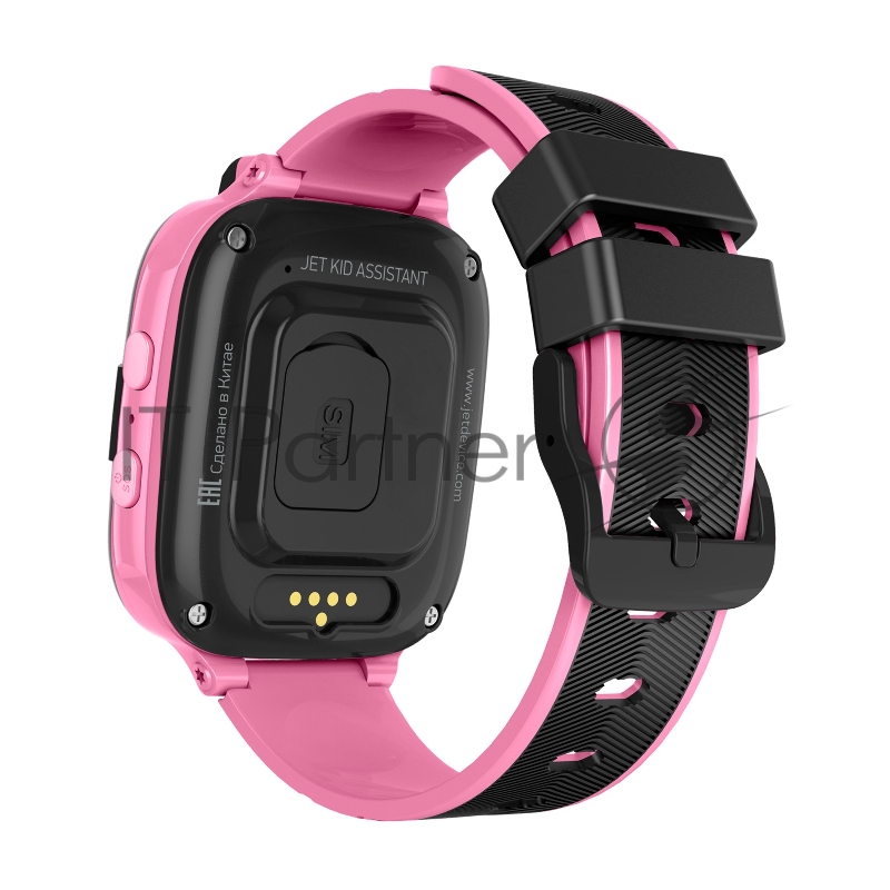Наручный смарт-браслет JET KID ASSISTANT розовый+серый