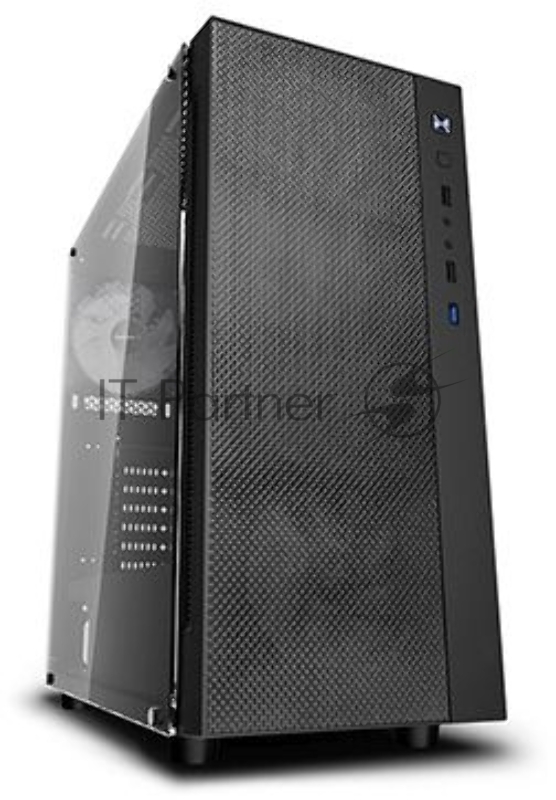 Корпус DeepCool MATREXX 55 MESH ADD-RGB 4F Black (DP-ATX-MATREXX55-MESH-AR-4F), E-ATX, ATX, mATX, Mini-ITX, Midi-Tower, без БП, с окном, подсветка, 2xUSB 2.0, USB 3.0, 2xAudio