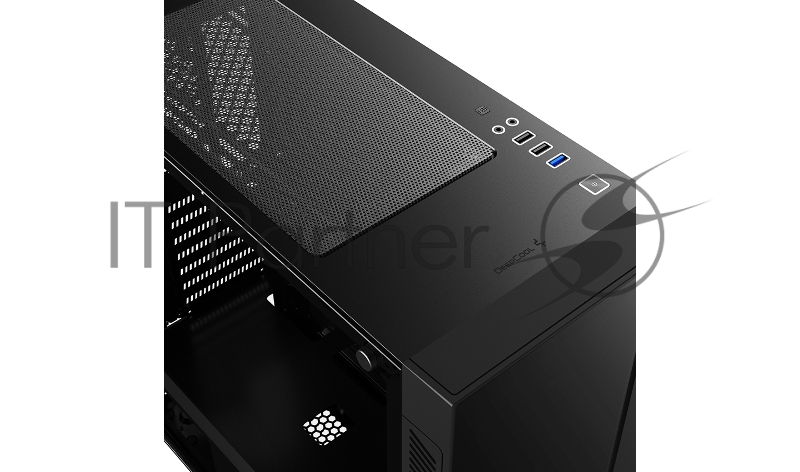 Корпус DeepCool MATREXX 55 V3 ADD-RGB 3F Black (DP-ATX-MATREXX55V3-AR-3F), E-ATX, ATX, mATX, Mini-ITX, Midi-Tower, без БП, с окном, подсветка, 2xUSB 2.0, USB 3.0, Audio