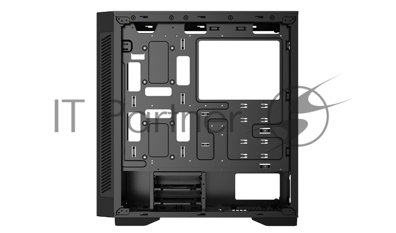 Корпус DeepCool MATREXX 55 V3 ADD-RGB 3F Black (DP-ATX-MATREXX55V3-AR-3F), E-ATX, ATX, mATX, Mini-ITX, Midi-Tower, без БП, с окном, подсветка, 2xUSB 2.0, USB 3.0, Audio