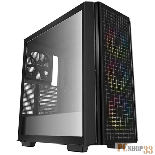 Корпус Deepcool CG540 R-CG540-BKAGE4-G-1, Midi-Tower, ATX, mATX, Mini-ITX, black, Dual Tempered Glass Panels