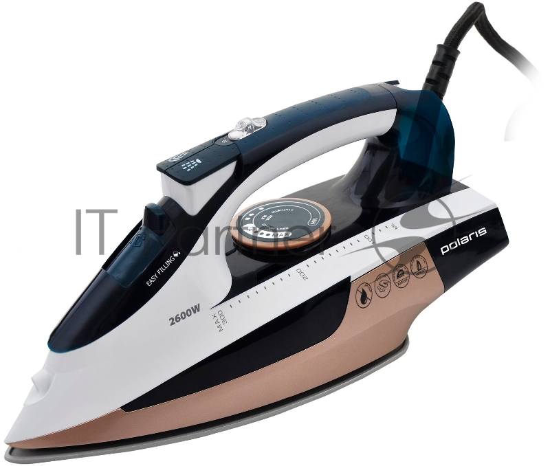 Утюг Polaris PIR 2695AK 3m с отпар., (POLARIS) Синий/Розовое золото