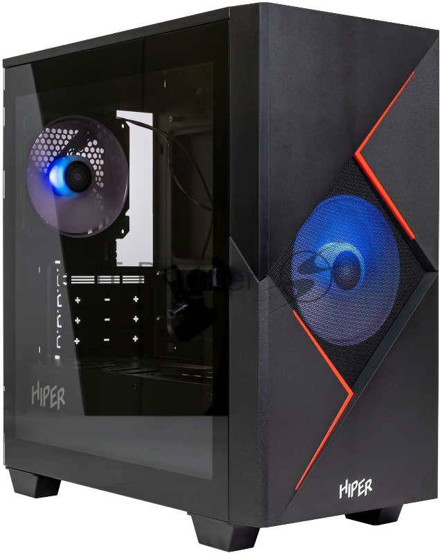 GameMax Корпус Cyclops BR без БП (Midi Tower, ATX, Черно-красн.,1*USB2.0 + 1*USB3.0, 2*120мм)