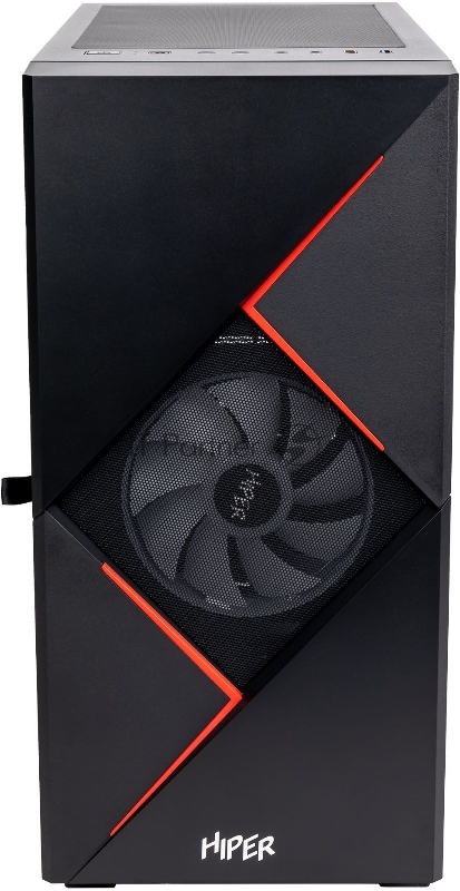 GameMax Корпус Cyclops BR без БП (Midi Tower, ATX, Черно-красн.,1*USB2.0 + 1*USB3.0, 2*120мм)