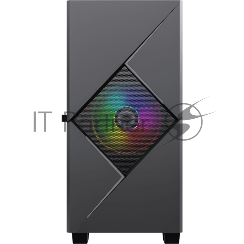 GameMax Корпус Cyclops BG без БП (Midi Tower, ATX, Черно-серый., 1*USB2.0 + 1*USB3.0, 2*120мм)