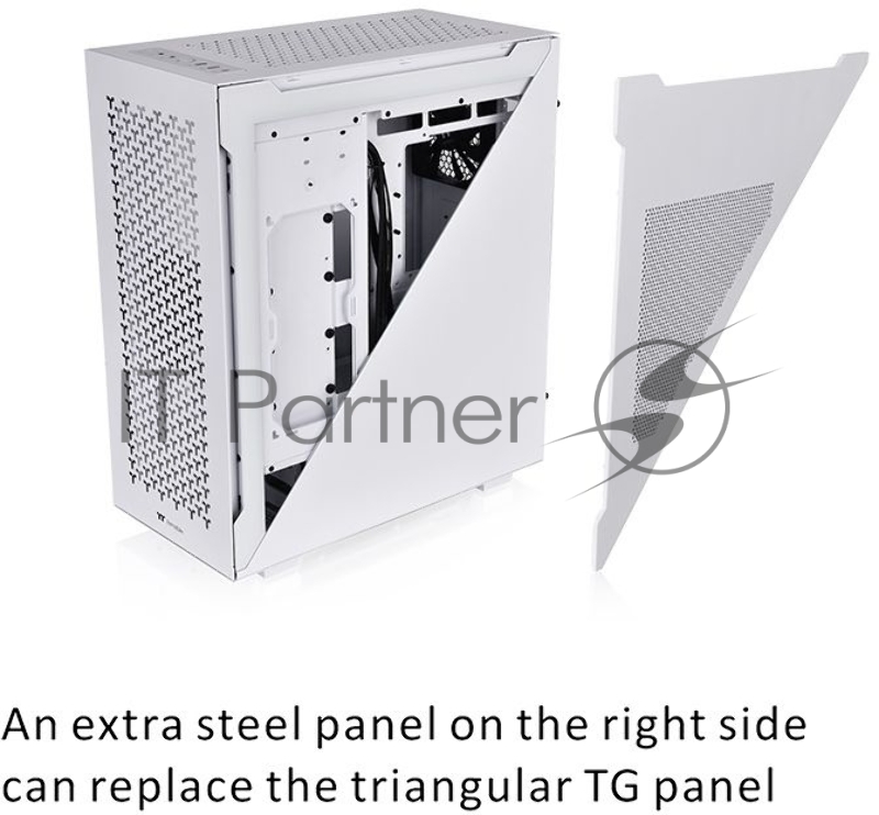 Корпус Thermaltake Divider 500 TG белый без БП ATX 3x120mm 3x140mm 2xUSB3.0 audio bott PSU