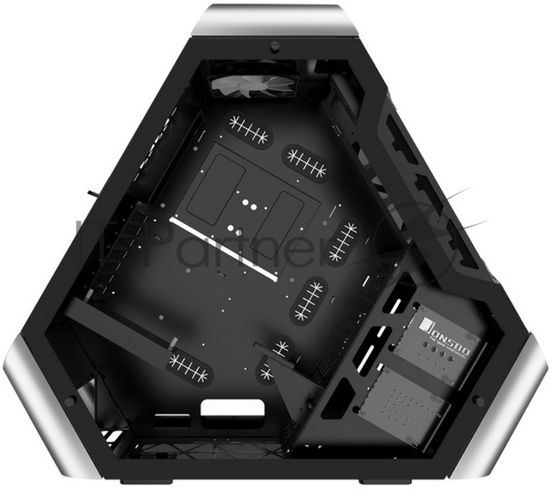 Корпус JONSBO TR03-G без БП, боковая панель из закаленного стекла, mini-ITX, micro-ATX, ATX, серебристый