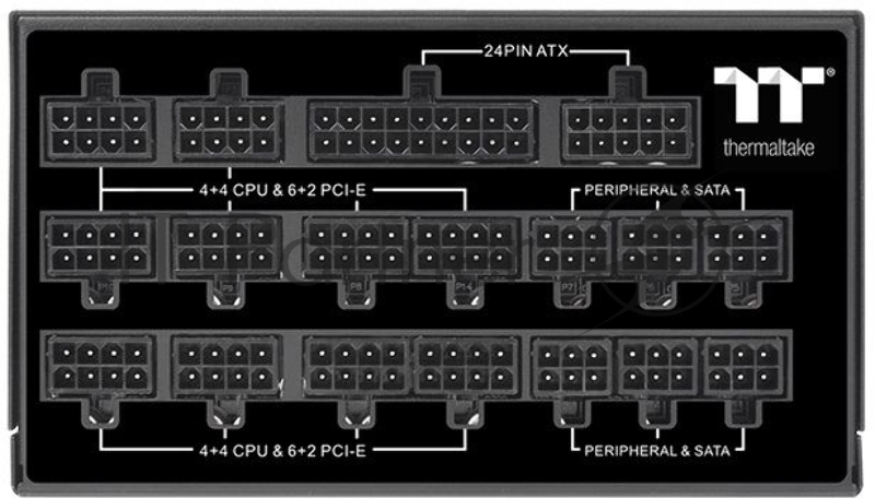 Блок питания Thermaltake Toughpower TF1 1550 PS-TPD-1550FNFATE-1 1550W, 80 Plus Titanium, полностью модульный