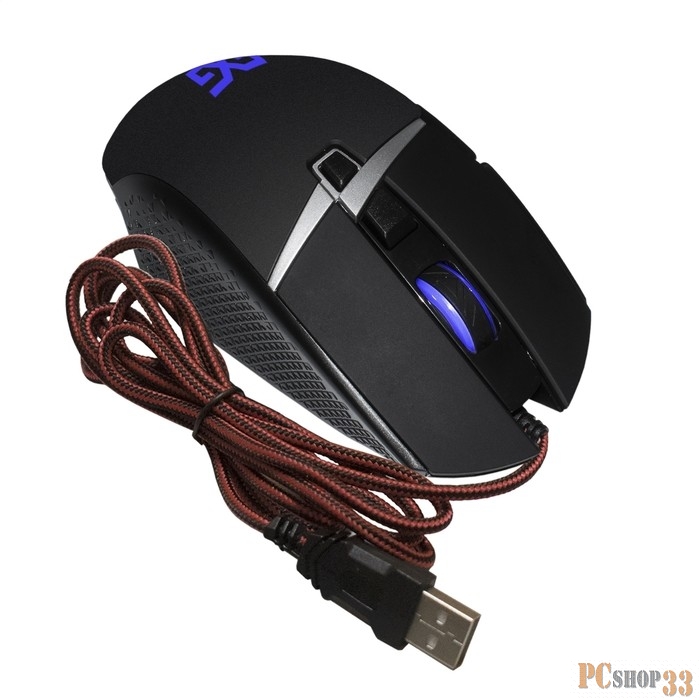 Мышь ExeGate EX289489RUS Gaming Standard Laser GML-13 (USB, лазерная, 1000/1200/3000/4000 dpi, 8 кнопок и колесо прокрутки, длина кабеля 1,5м, черная, Color box)