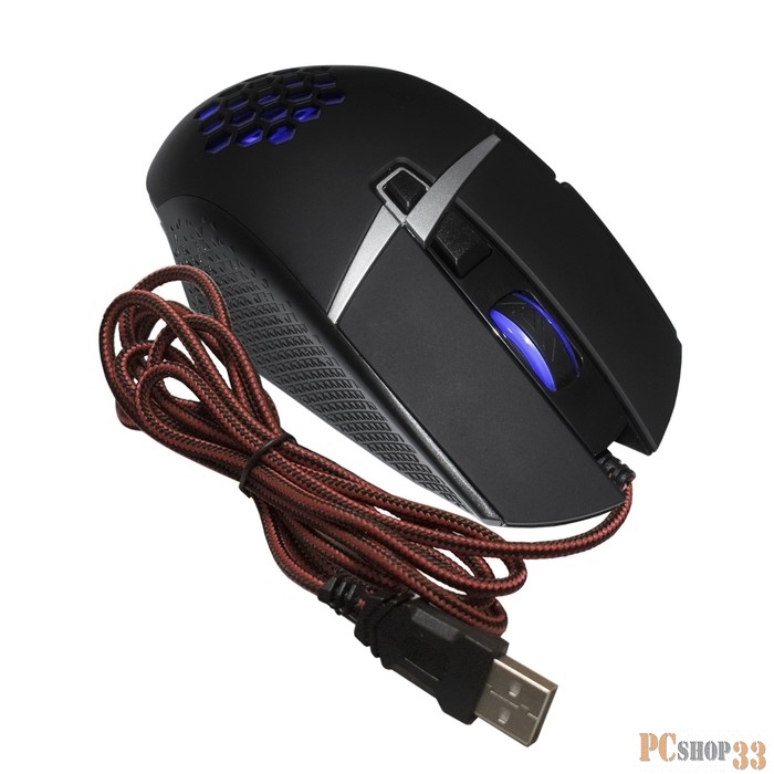 Мышь ExeGate EX289490RUS Gaming Standard Laser GML-14 (USB, лазерная, 1000/1200/3000/4000dpi, 8 кнопок и колесо прокрутки, длина кабеля 1,5м, черная, Color box)