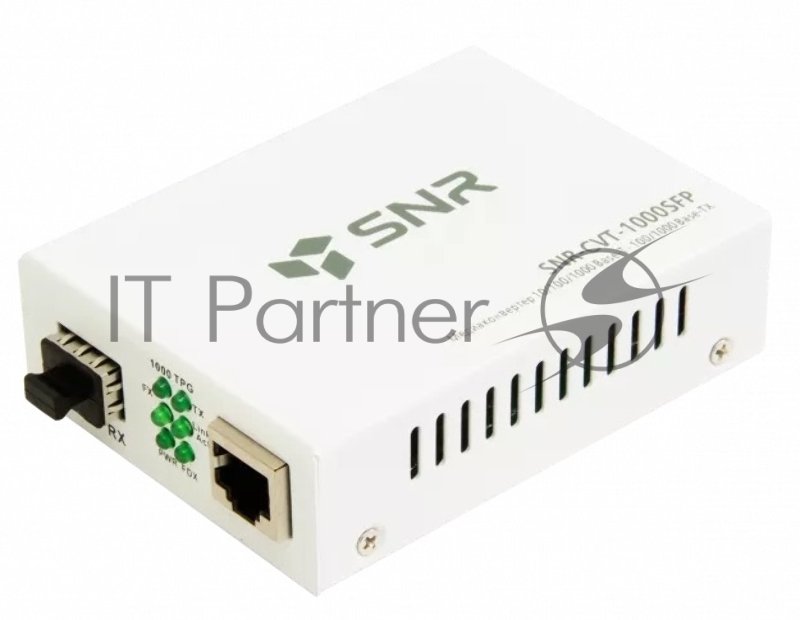 SNR Медиаконвертер 10/100/1000-Base-T / 100/1000Base-FX с SFP-портом