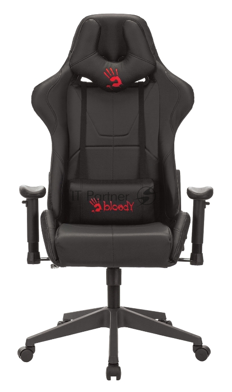 Кресло игровое A4Tech Bloody GC-500, черный, эко.кожа, крестовина пластик