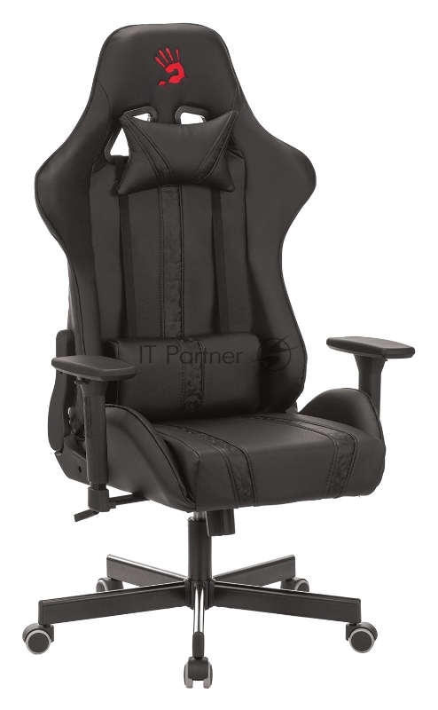 Кресло игровое A4Tech Bloody GC-600, черный, эко.кожа, крестовина пластик