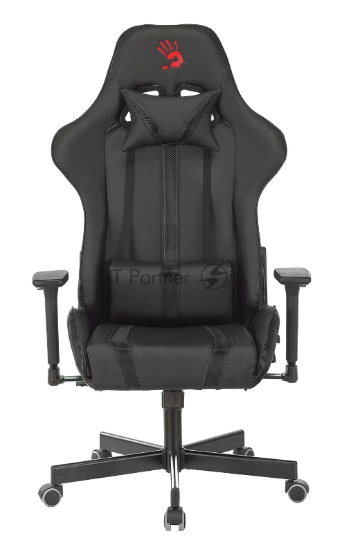 Кресло игровое A4Tech Bloody GC-600, черный, эко.кожа, крестовина пластик