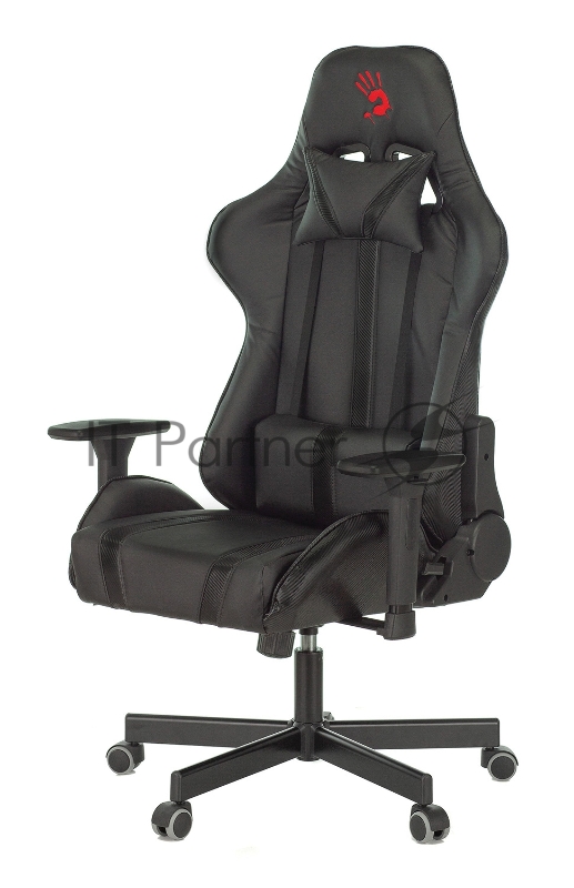 Кресло игровое A4Tech Bloody GC-600, черный, эко.кожа, крестовина пластик