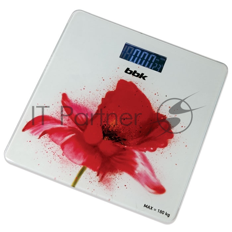 Весы напольные BBK BCS3003G белый/красный
