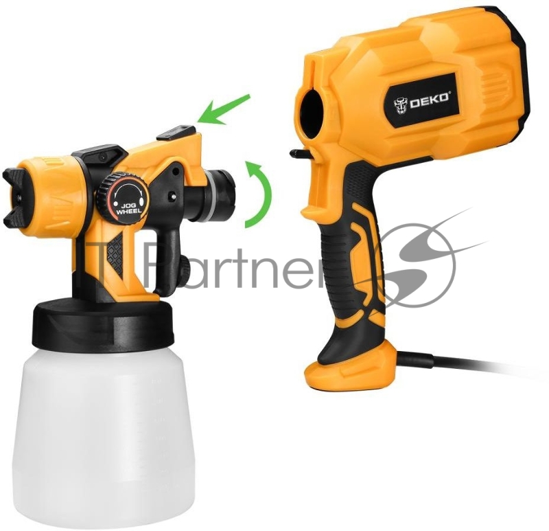 Краскопульт Deko DKSG55K1 HVLP 550Вт бак:800мл 100-200мл/мин