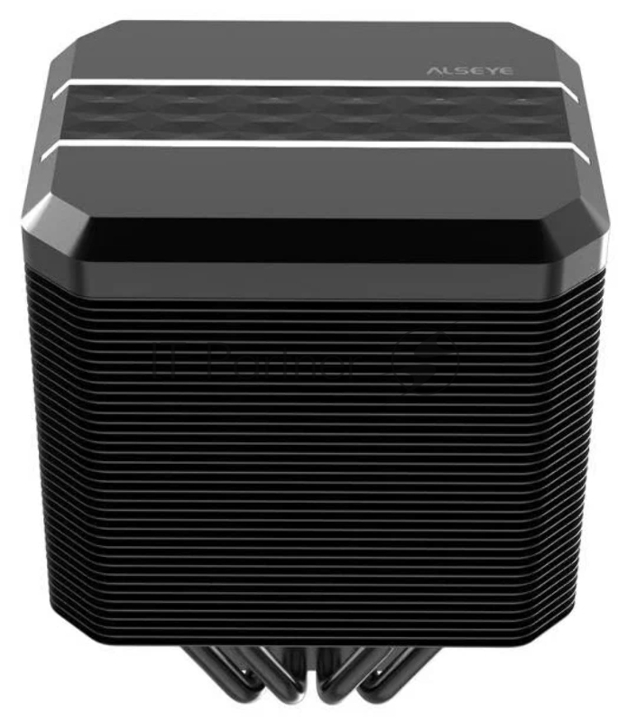 Кулер ALSEYE M90 Univerasl, TDP 180W, 4x6mm heat pipe, FAN 90mm, 800~2400rpm, 28dBA, ARGB, RTL