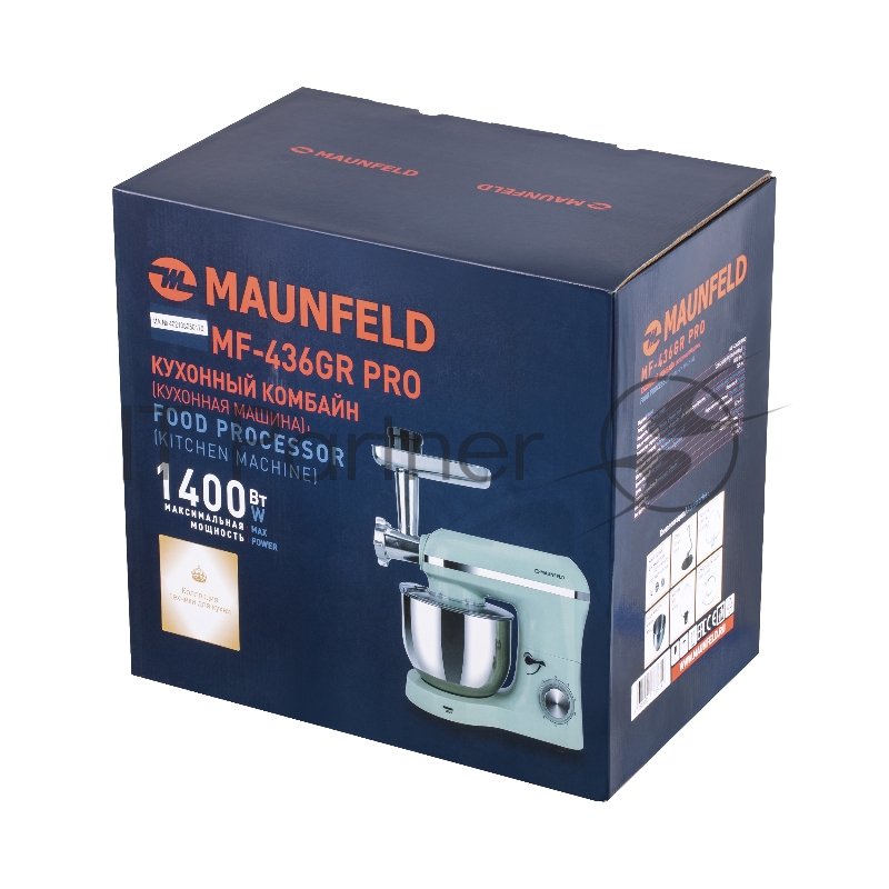 Кухонный комбайн 2 в1 MAUNFELD MF-436GR PRO