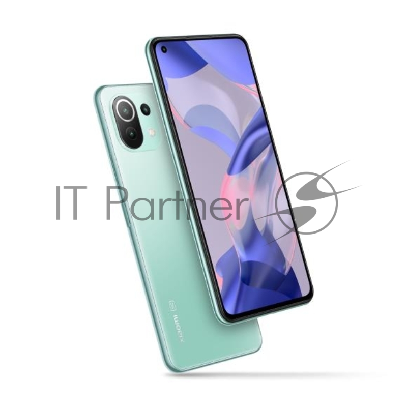 Смартфон Xiaomi 11 Lite 5G NE Mint Green (2109119DG), 16,64 см (6.55) 20:9 1080 x 2400, 1,9 ГГц+2,2 ГГц+2,4 ГГц, 8 Core, 8 GB, 128 GB, 1 ТБ, 64 МП+ 8МП + 5МП/20Mpix, 2 Sim, 2G, 3G, LTE, 5.2, WiFi 802.11 a/b/g/n/ac/ax, NFC, A-GPS, GALILEO, BEIDOU, GLO