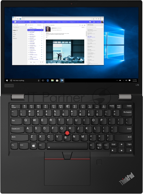Ноутбук ThinkPad L13 AMD G2 13.3 FHD (1920x1080) AG 250N, Ryzen 3 5400U 2.6G, 8GB DDR4 3200, 256GB SSD M.2, Radeon Graphics, WiFi 6, BT, FPR, SCR, IR Cam, 4cell 46Wh, 65W USB-C, Win 10 Pro, 1Y CI