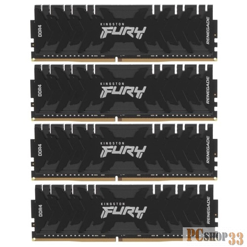 Память оперативная Kingston 128GB 3600MHz DDR4 CL18 DIMM (Kit of 4) FURY Renegade Black
