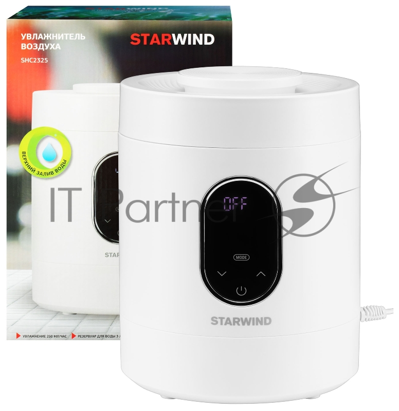 Увлажнитель воздуха Starwind SHC2325 30Вт (ультразвуковой) белый