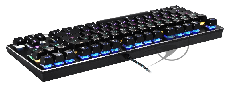 Клавиатура Оклик 967G Dark Force механическая черный USB Multimedia for gamer LED