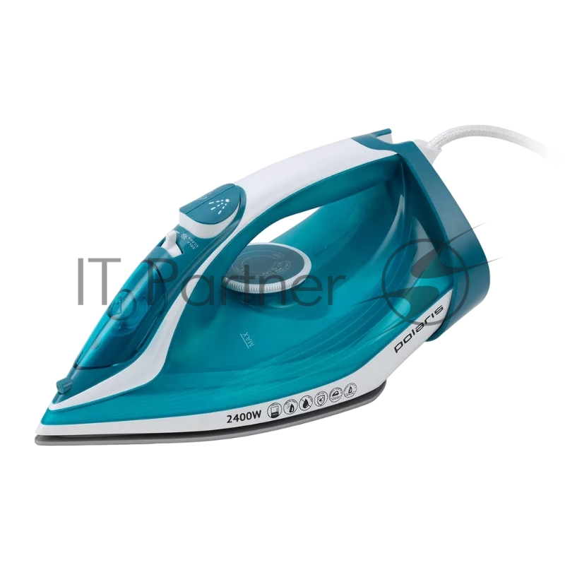 Утюг Polaris PIR-2487AК бирюзовый/белый