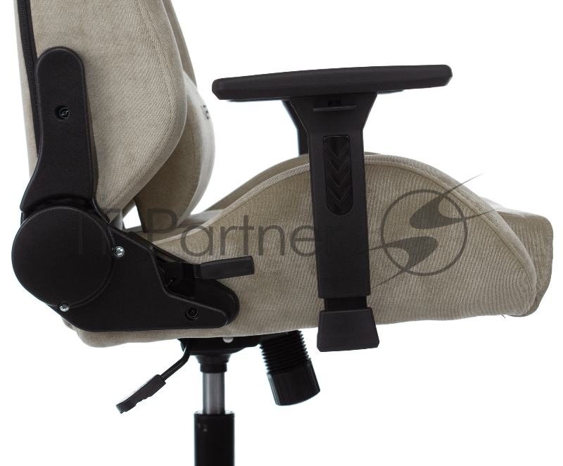 Кресло игровое Knight N1 Fabric бежевый Light-21 с подголов. крестовина металл